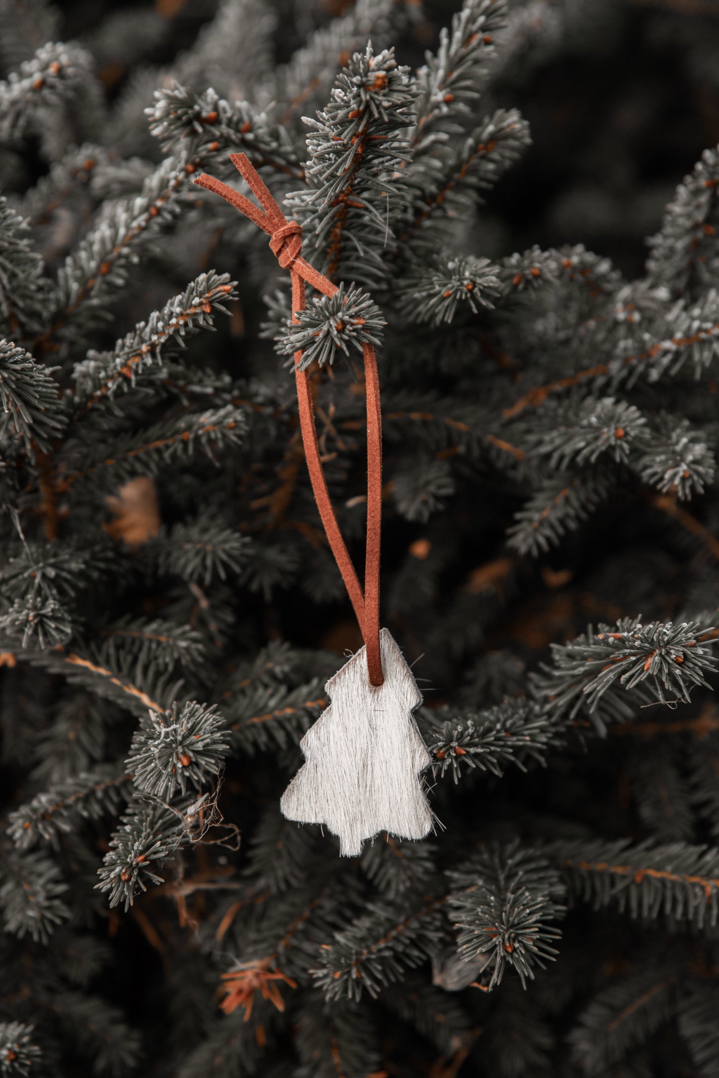 Cowhide Tree Ornament