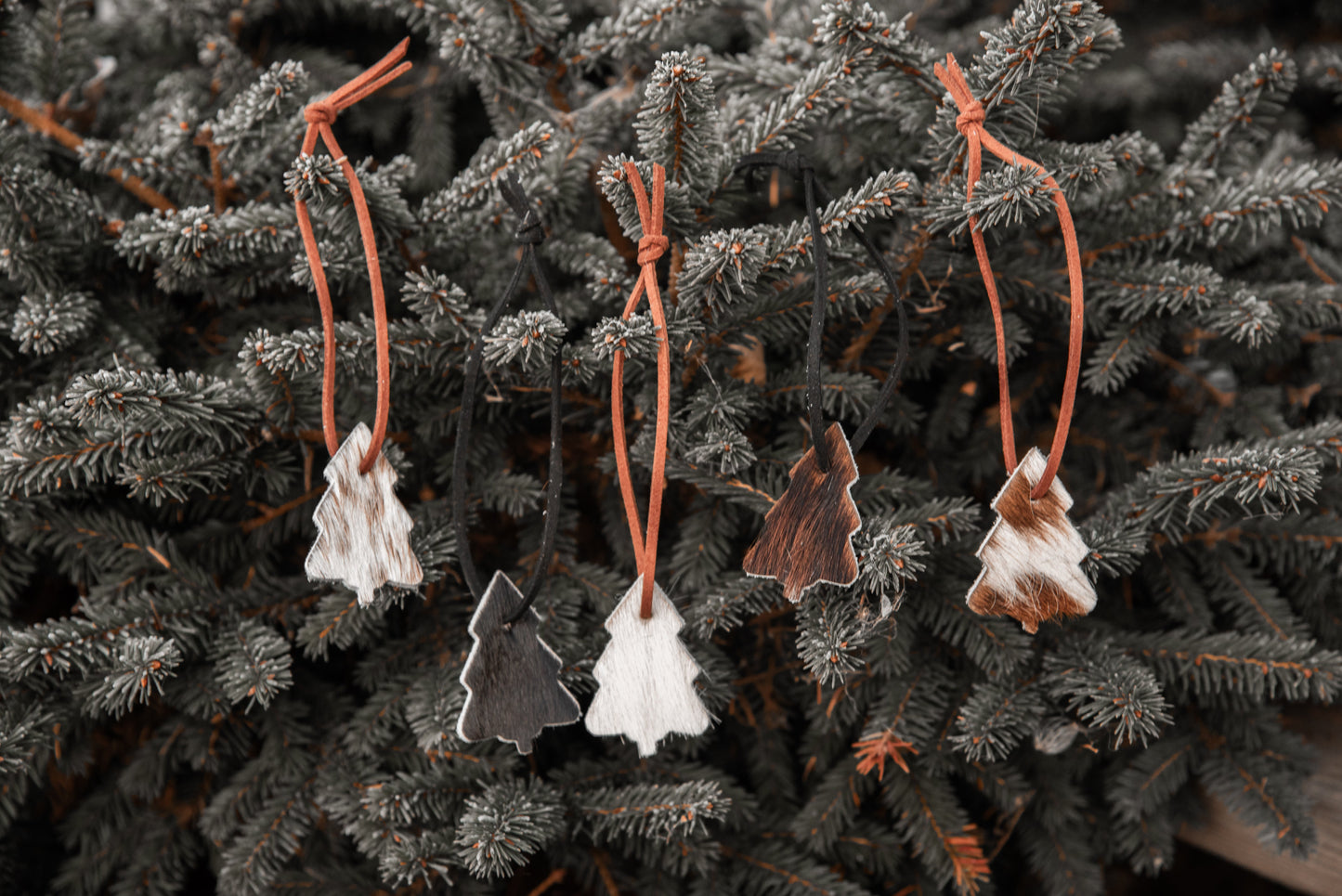 Cowhide Tree Ornament