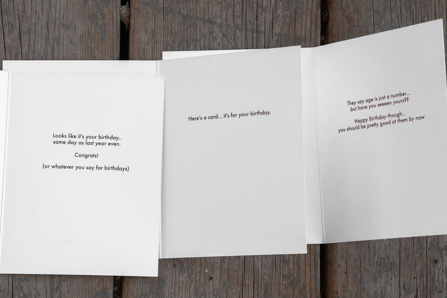 Snarky Birthday Cards (Set of 3)