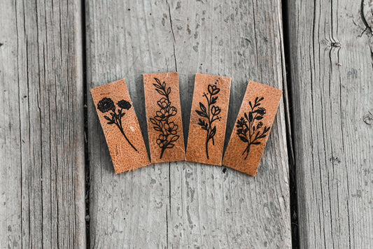 Floral Engraved Hair Clip