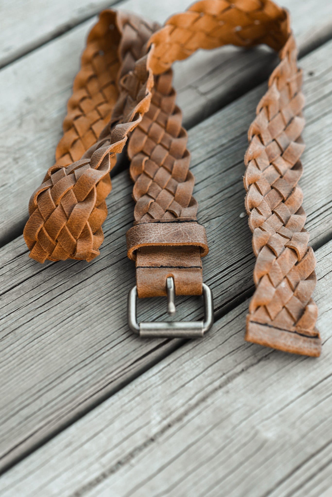 Braided Leather Belt