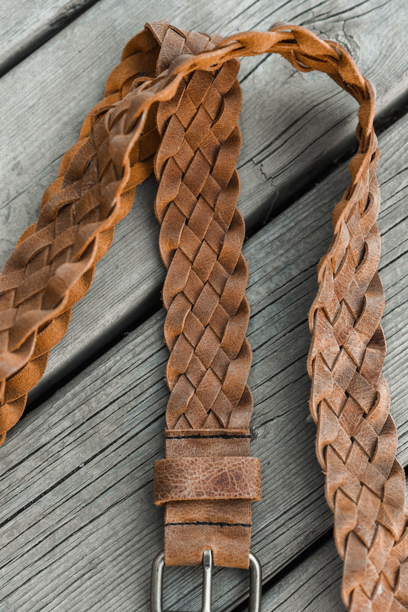 Braided Leather Belt