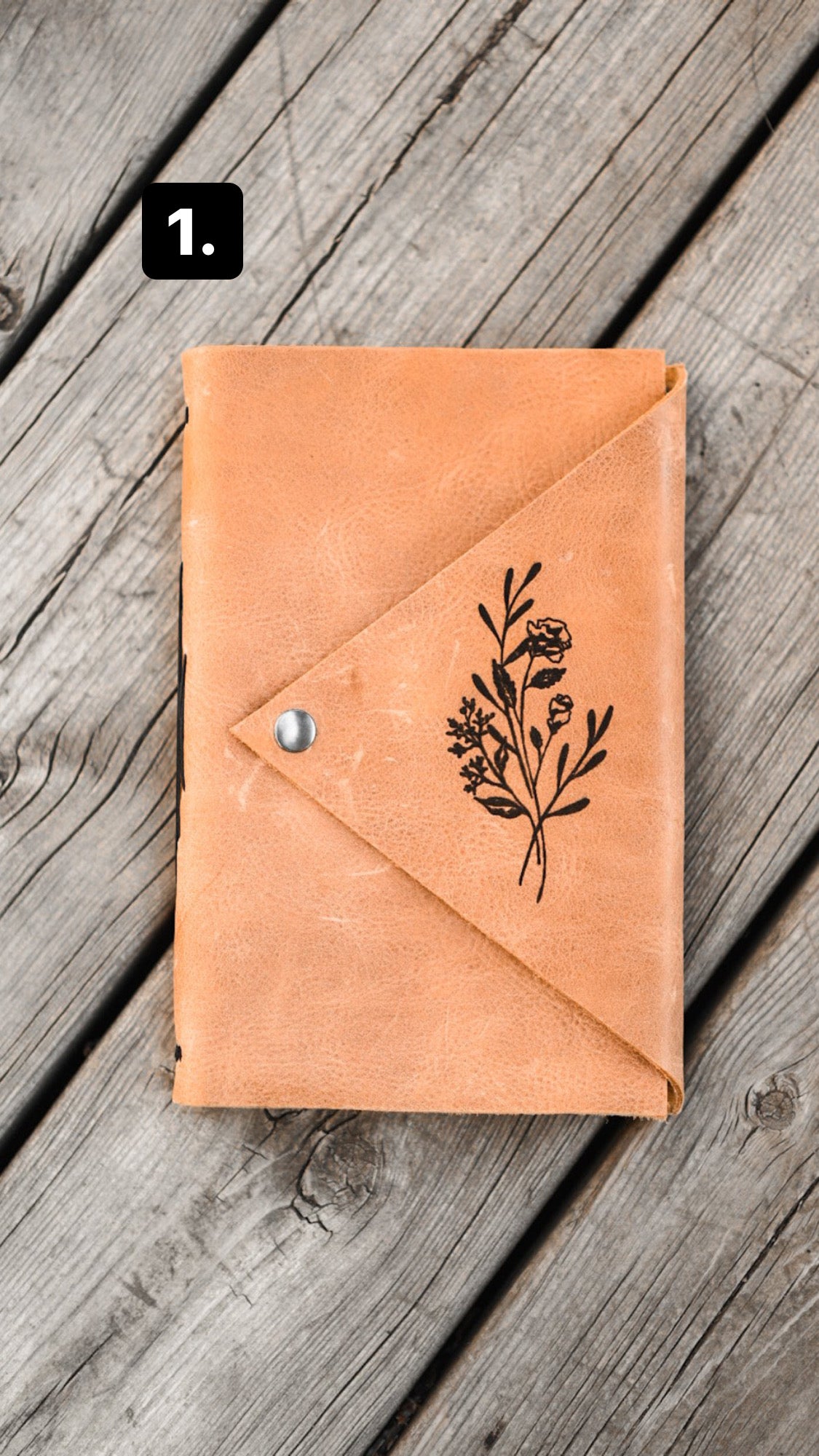 Floral Engraved Journal