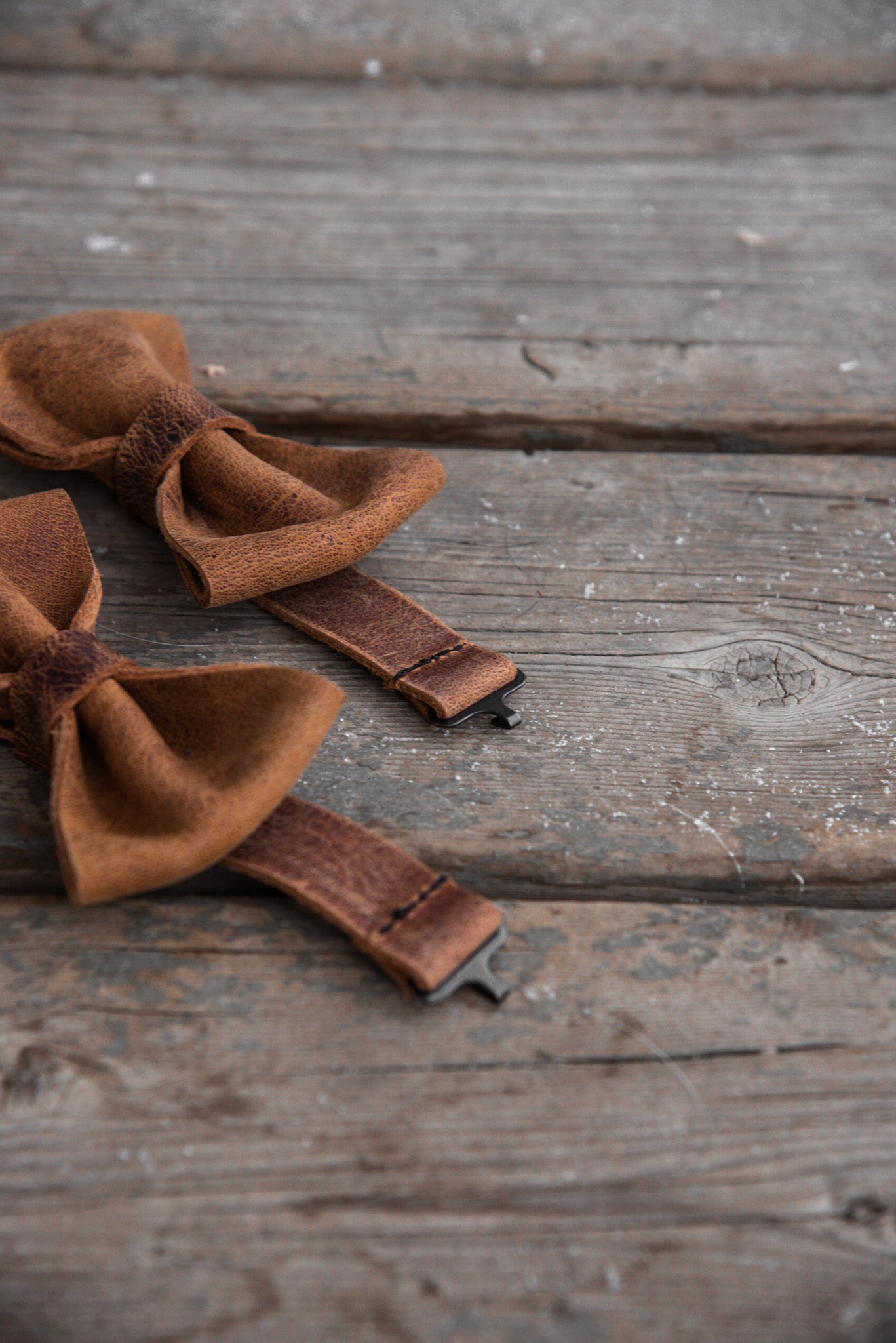 Leather Bow Tie