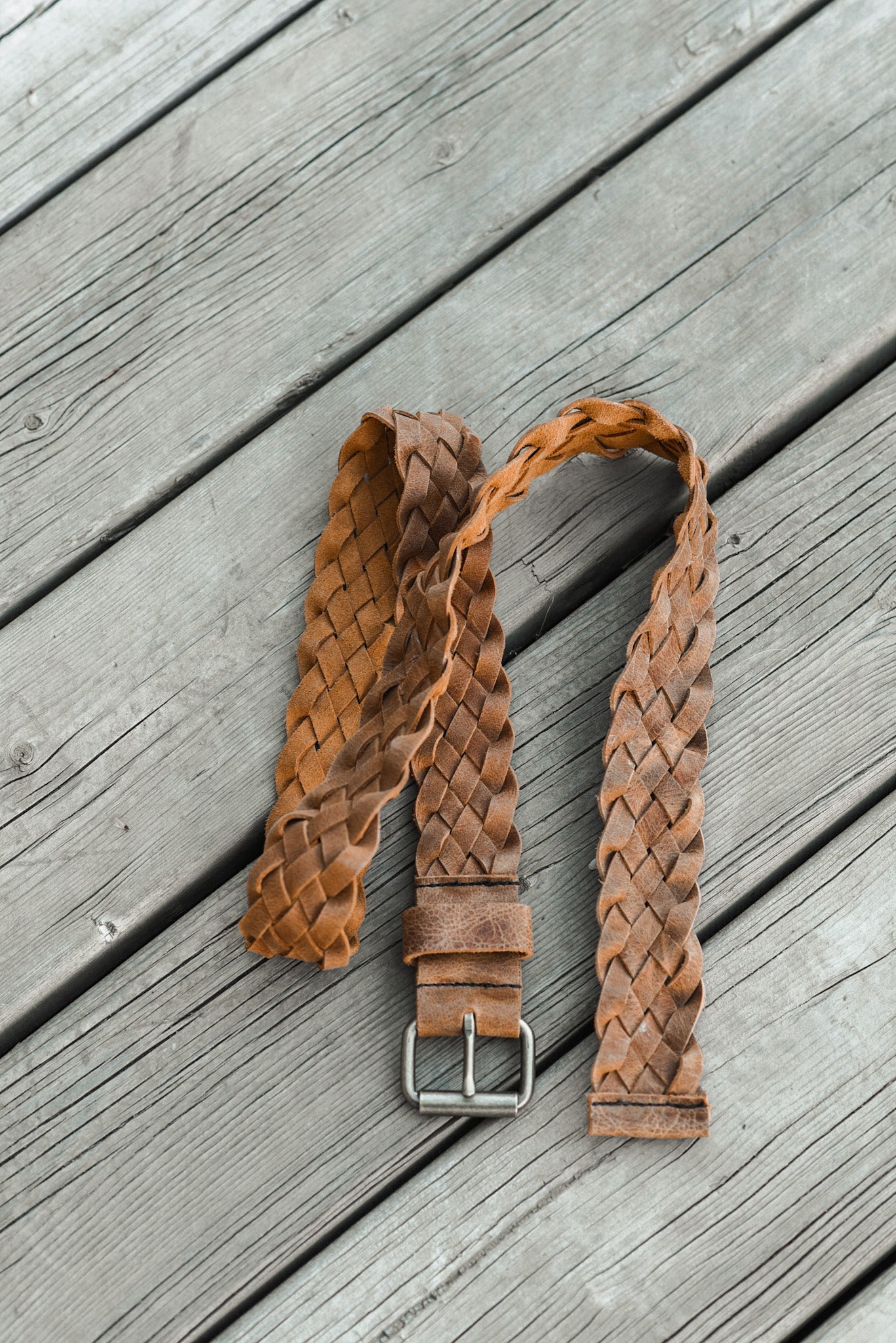 Braided Leather Belt