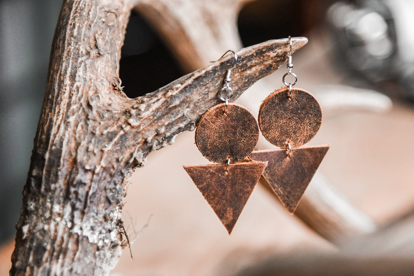 Rustic Boho Dangle Earrings